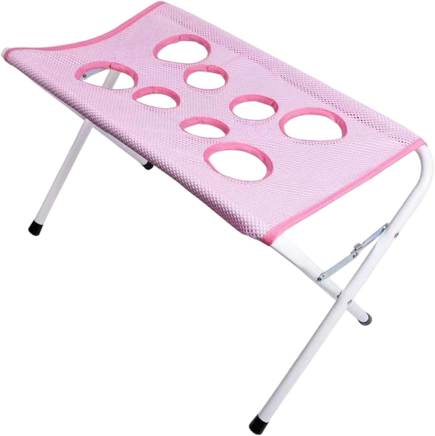 Dog Cat Grooming Harness with Frame Stand, Pet Grooming Hammock, Pink | Foldable, No-Sit, Mesh, Portable, Breathable, Heavy Duty Pet Grooming Sling for Small Dogs Pets Nail Trimming Home Use
