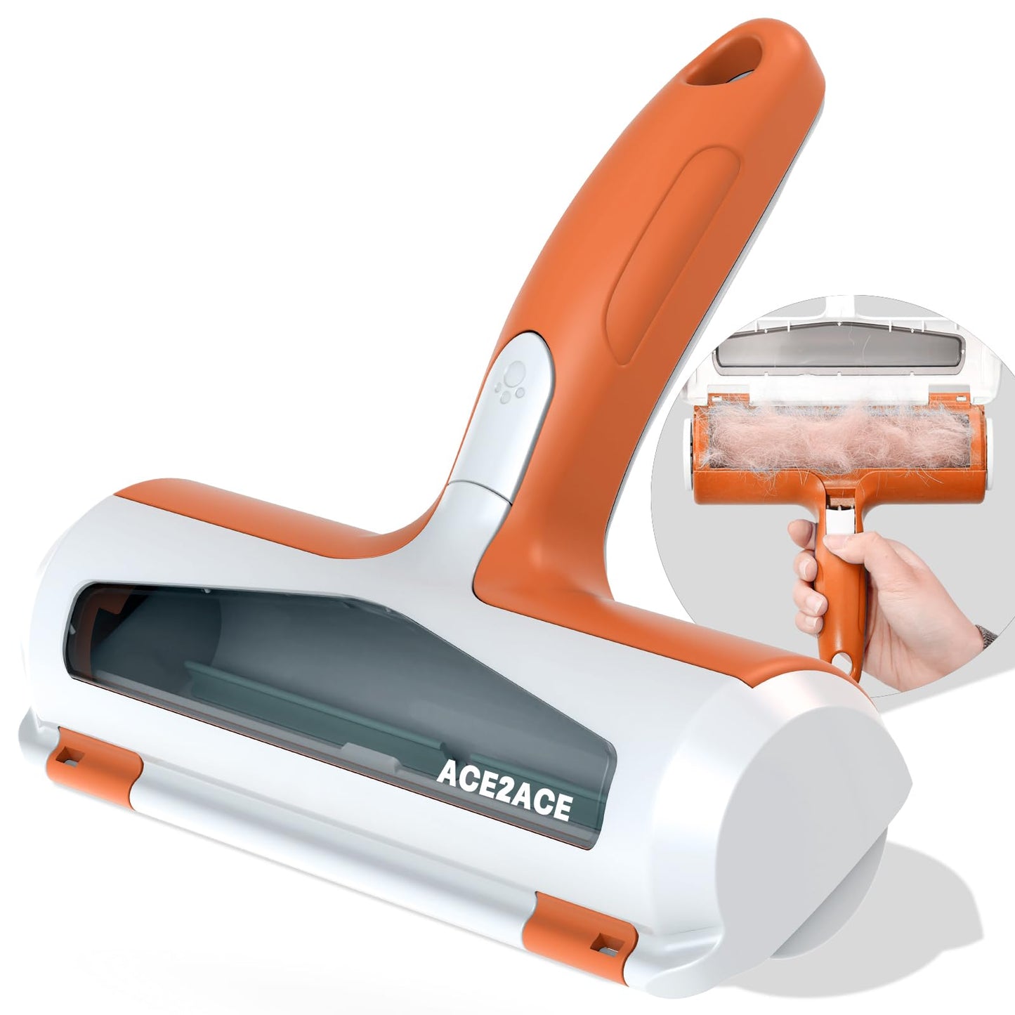 ACE2ACE Pet Hair Remover Roller, Reusable Animal Hair Removal Brush | Dog Cats Fur Removal Tool for Carpet, Furniture, Rugs, Stairs, Bedding,Sofa,Pet Beds Mats and Cat Tree