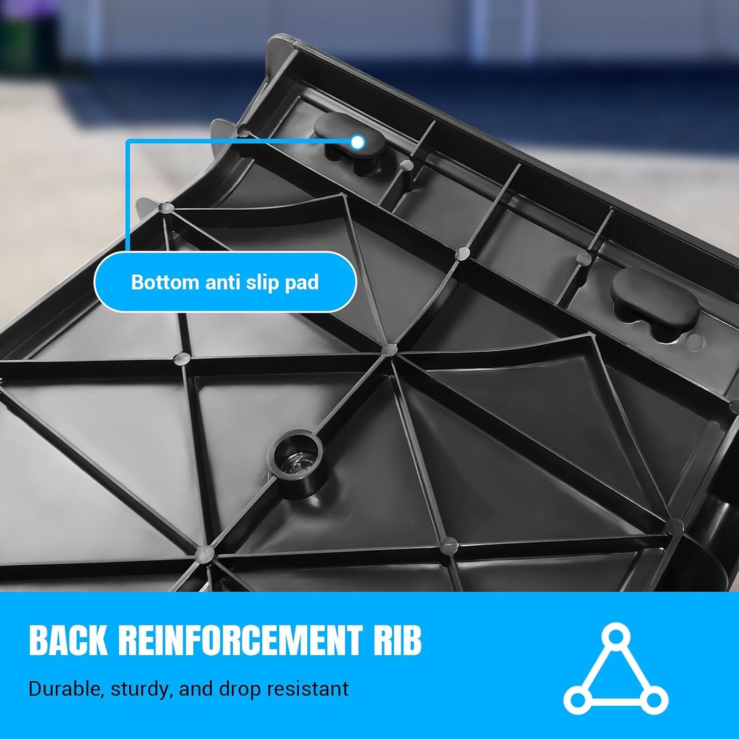 Car Dog Ramp 156cm Foldable Dog Ramps, Protable Stairs for Large Dogs Into a Car, SUV & Truck, Folding Pet Ramp Stairs Up to 90KG Pet Step, Anti-Slip Pad